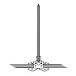 میله صاعقه گیر استنلس استیل تک شاخه